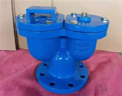 Въздушен изпускателен клапан с двоен отвор от сферографитен чугун